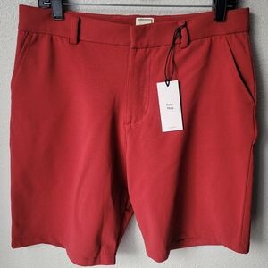 NWT Swet Tailor Everyday Chino Short Size 32 Color Red Wine
